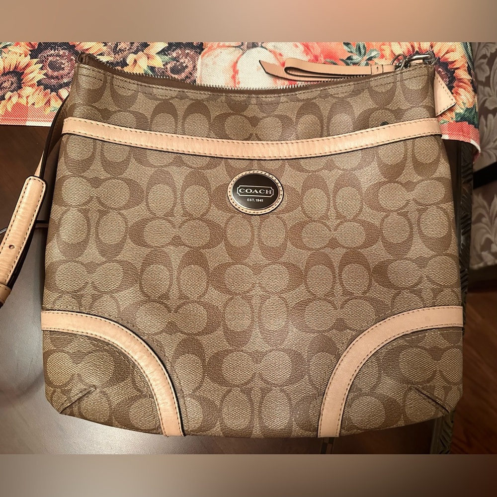 Coach leather crossbody bag